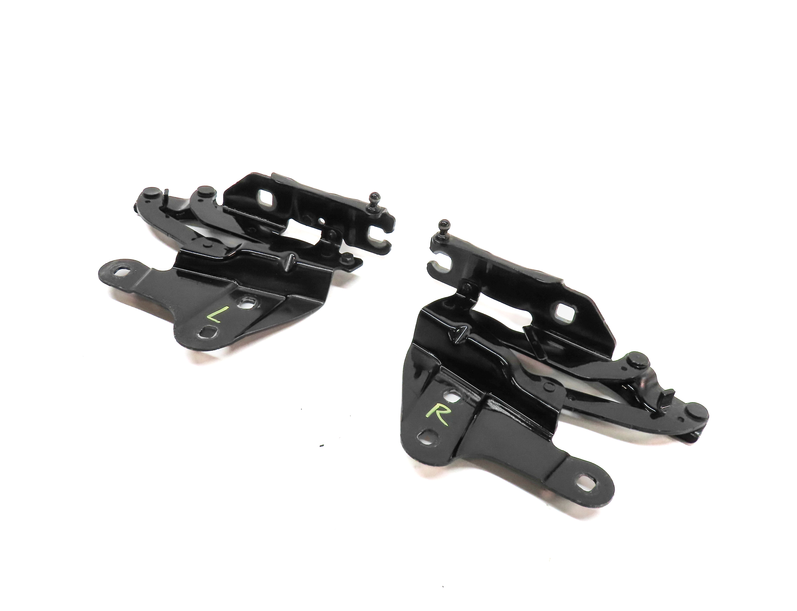 2013-2015 BMW X1 (E84) FRONT LEFT & RIGHT HOOD HINGE SET 2 (Black) — exact item pictured